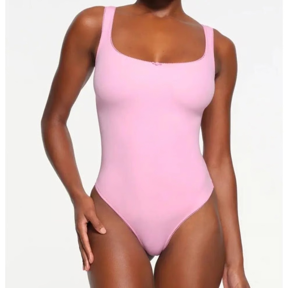 SKIMS Pink Bodysuit